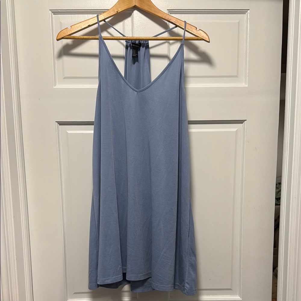 Blue Cami Mini Swing Dress